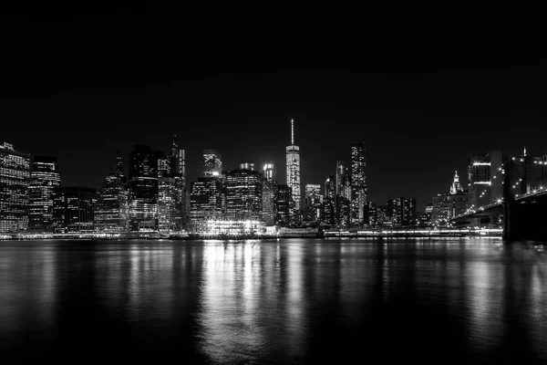 Manhattan di notte — Foto Stock