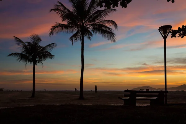 Tramonto a Santos — Foto Stock