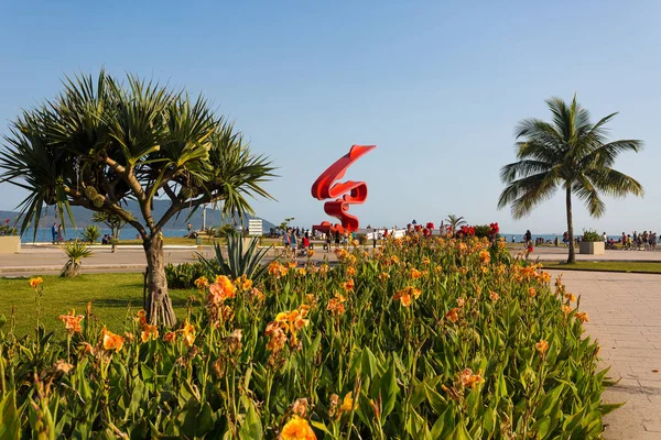 Strand von Santos, Brasilien. — Stockfoto