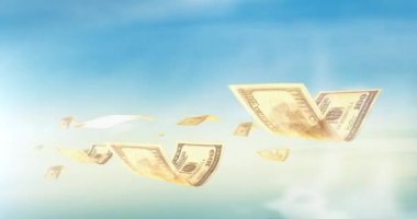 Sorunsuz döngü, gerçekçi animasyon para. Ekonomik, ekonomi kavramı