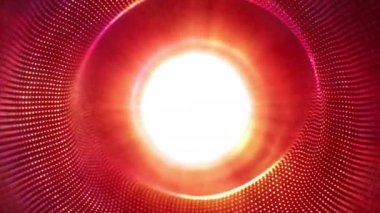 Yüksek teknoloji kırmızı noktalar ve beyaz Parlatıcı yumuşak hareket.