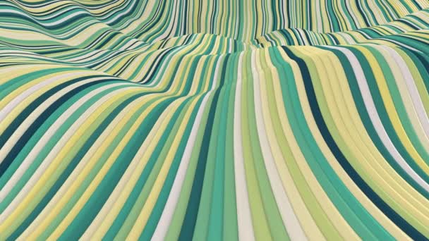 Seamless loop of fluid flowing stripes. — Stock Video