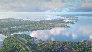 Güzel manzaralı şehir manzarası