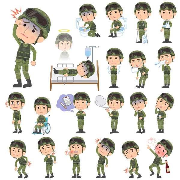 askeri giyim adam hastalık