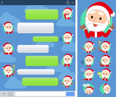 Santaclaus yaşlı adam sns pencere