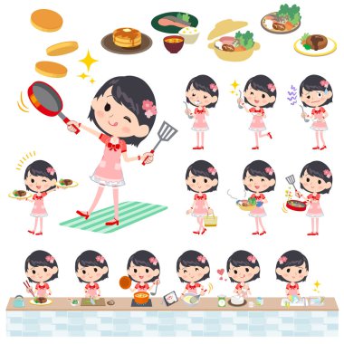 Kırmızı kostüm pişirme pop star