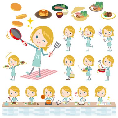 Pişirme kız öğrenci Kafkas