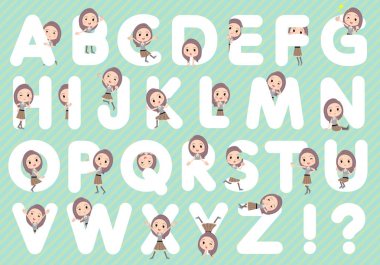 Uzun saçlı kadın A to Z