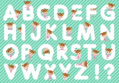 Pembe giyim kız A to Z