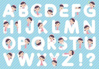 Hemşire pembe giyim kadın A to Z