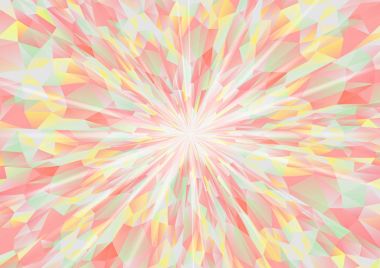 Kübizm arka plan radyasyon gri ve kırmızı sarı yeşil