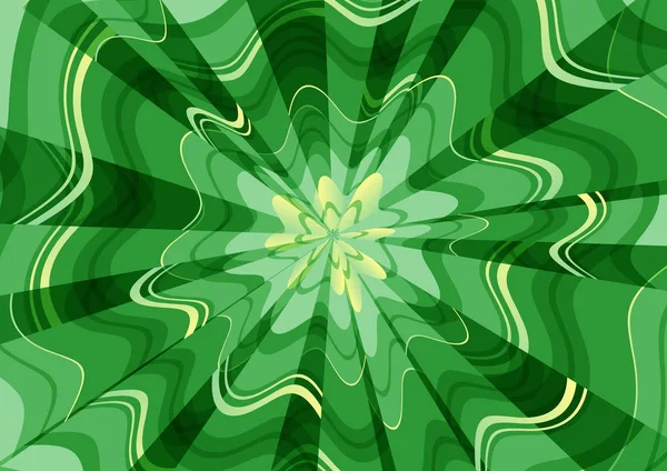 Hintergrundstrahlung wellenförmig grün — Stockvektor