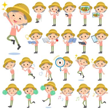 Çiftçi işçi yaşlı kadın 2