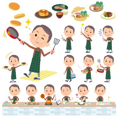 Kahverengi yüksek boyun orta yaşlı adam yemek