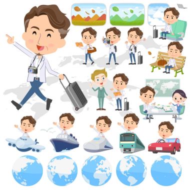 vahşi orta yaşlı adam seyahat