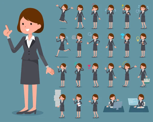 düz türü gri uygun iş woman_1