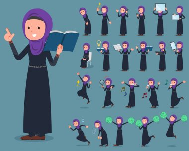 düz tip Arap woman_2