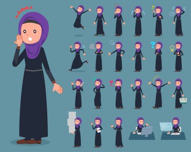 düz tip Arap woman_1