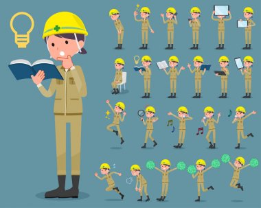 düz tip kask inşaat işçisi woman_2