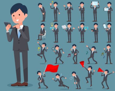 düz türü gri takım elbise businessman_2