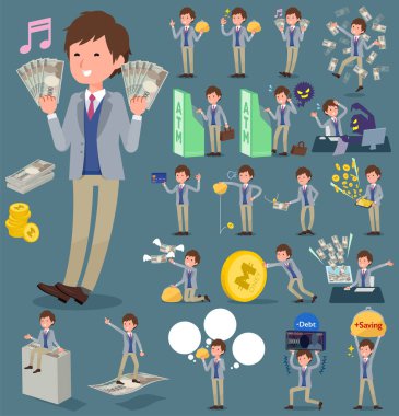 düz tip ceket mavi yelek men_money