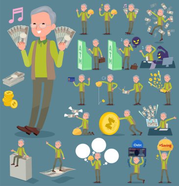 düz tip yeşil yelek grandfather_money