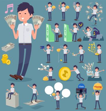 düz beyaz kısa kollu men_money yazın
