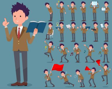 düz tip okullu çocuk kahverengi Blazer_2