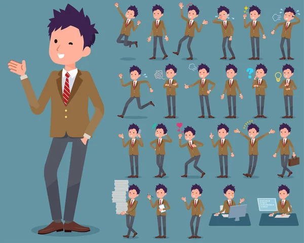 düz tip okullu çocuk kahverengi Blazer_1