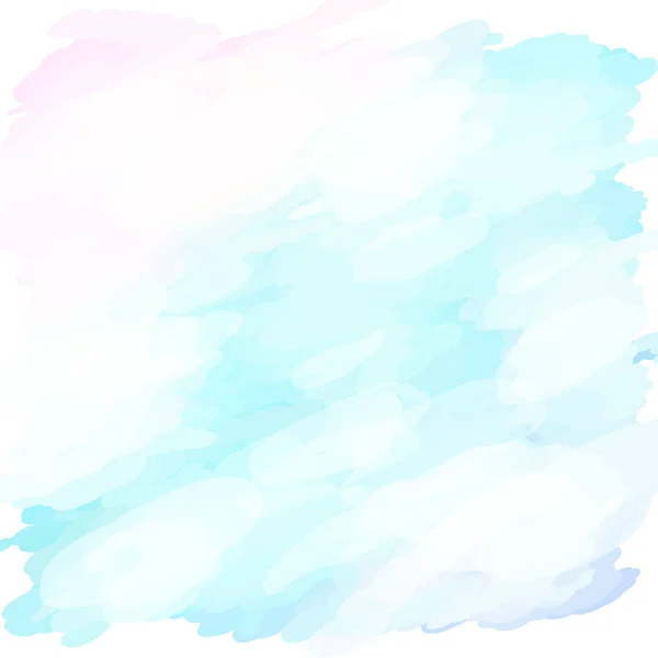 Akvareller blå vit rosa — Stock vektor