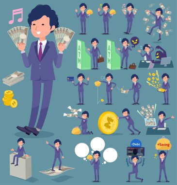 düz tip perma saç businessman_money