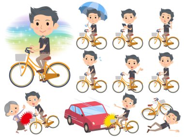 Siyah shortsleeved gömlek kısa sakal man_city Bisiklet