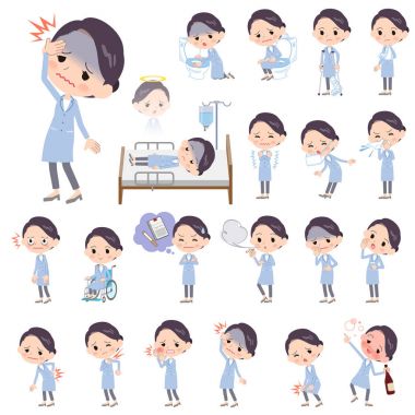 Beyaz önlük women_sickness