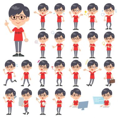 Kırmızı Tshirt Glasse men_1