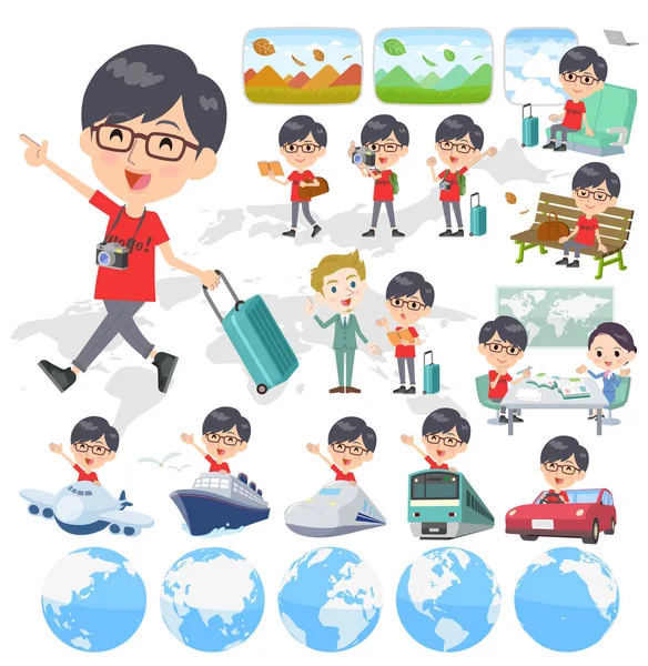 Kırmızı Tshirt Glasse men_travel