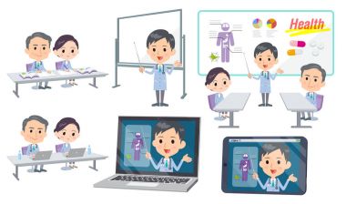 Toplantı ders hastane hemşire doktor adam nurse_3