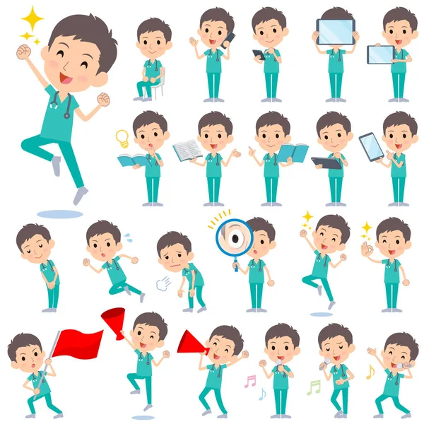 Cerrahi operasyon yeşil giymek men_2