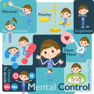 Cerrahi operasyon mavi giymek women_Mental ve iradesiyle