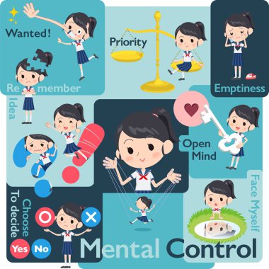 Shortsleeved gömlek denizci suit_Mental ve iradesiyle