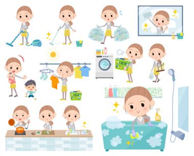 Düğüm sarı women_Housekeeping peruk