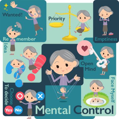 Mor elbise grandmother_Mental ve iradesiyle