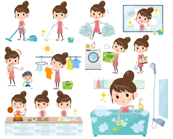 Bale topuz saç önlük mom_housekeeping