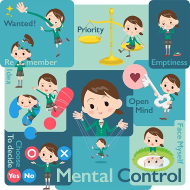 liseli kız yeşil Blazer_Mental ve iradesiyle