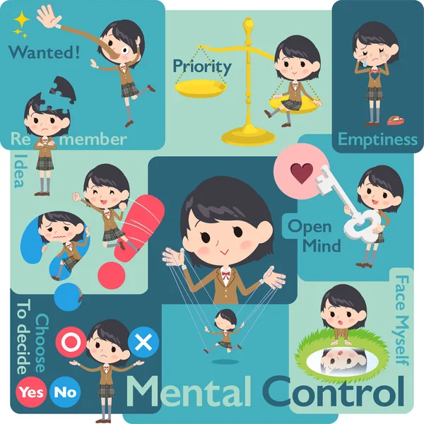 liseli kız kahverengi Blazer_Mental ve iradesiyle