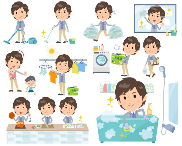 Ceket mavi yelek men_housekeeping