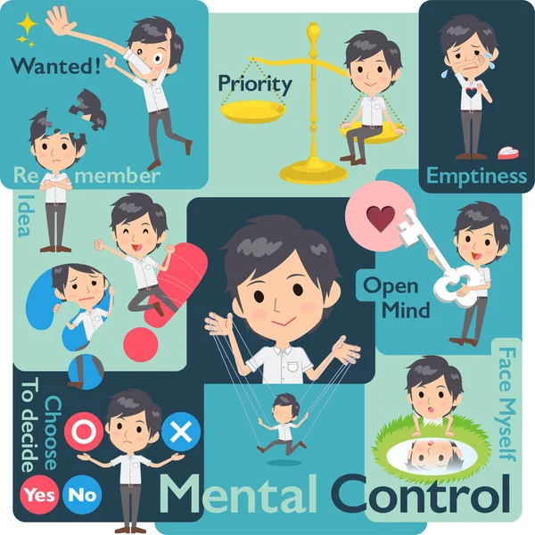 Beyaz kısa kollu men_Mental ve iradesiyle