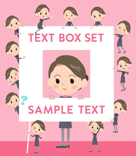 Belleza personal women _ text box — Vector de stock