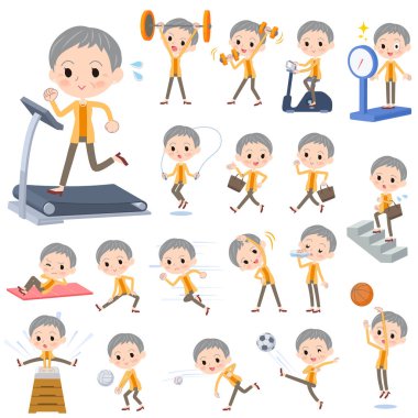 kısa saç eski women_Sports ve egzersiz