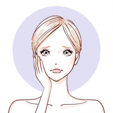 Güzellik woman_hands yanaklarda negatif