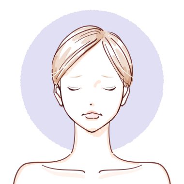 Güzellik woman_non yapmak kadar kapalı gözler negatif